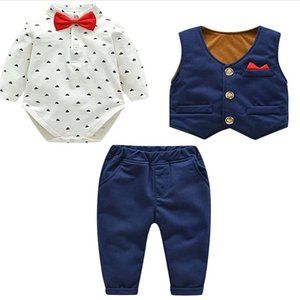 BNWT Kanodan Baby Boy suit 6-9M